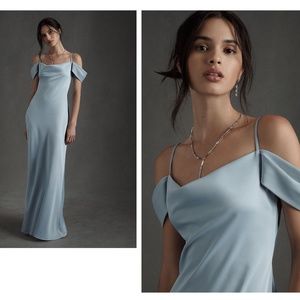 BHLDN Ira Satin Charmeuse Dress